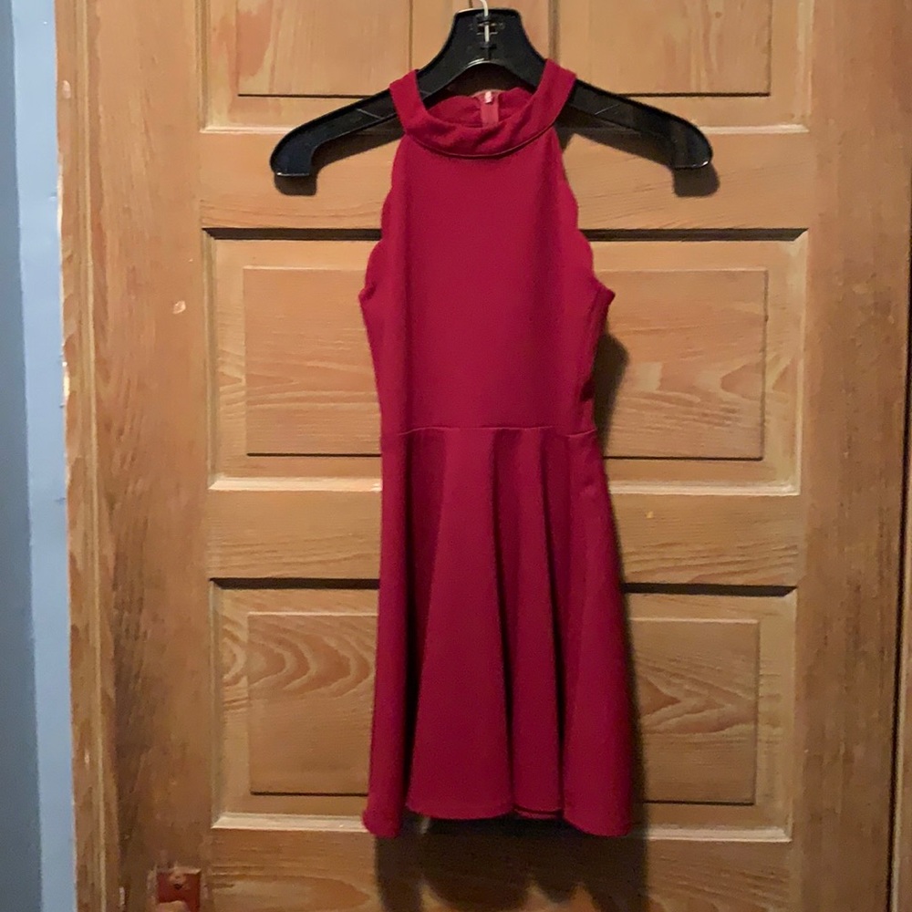 Girls cranberry dress